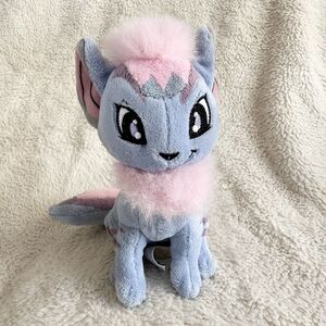 Neopets Striped Xweetok Plush Stuffed Animal Blue and Pink 6” Toy Creature